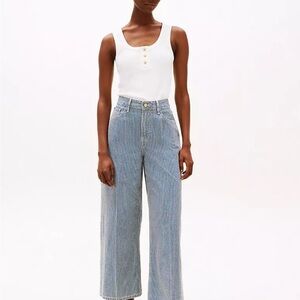 Tommy Hilfiger Blue Striped Flare Jeans